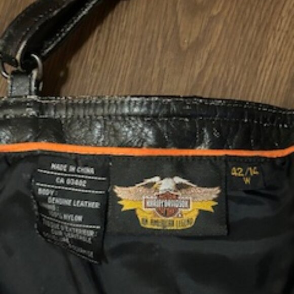 HARLEY DAVIDSON LEATHER ZIPPERED BUSTIER/HALTER - Picture 5 of 16